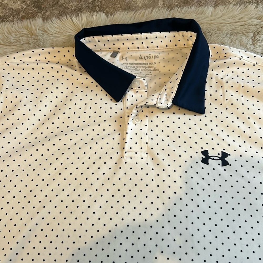 UA Golf Polo - Navy/White
